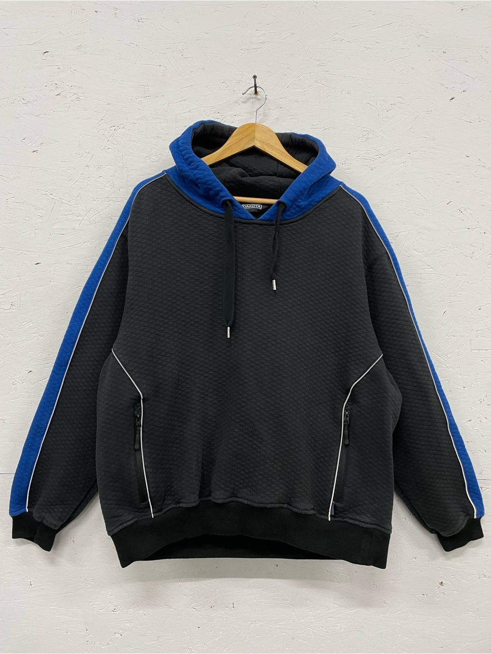 Dakota WorkPro Series Quilted Hoodie, Size XL, Black/Blue
